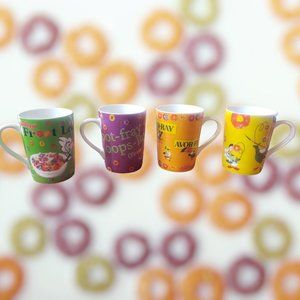 Kelloggs Retro Cereal Coffee Cups - Set of 4 - Fruit Loops